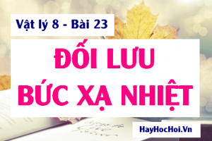 Hiện tượng Đối lưu, Bức xạ nhiệt và Bài tập - Vật lý 8 bài 23